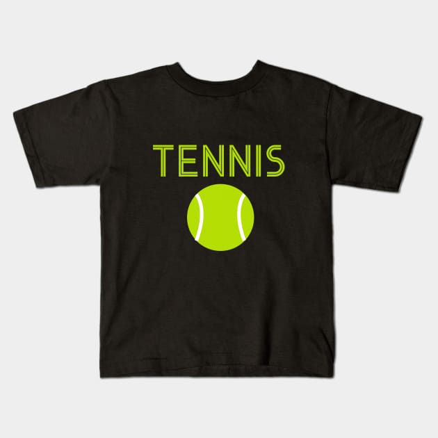 Tennis Ball Gift Kids T-Shirt by cypryanus